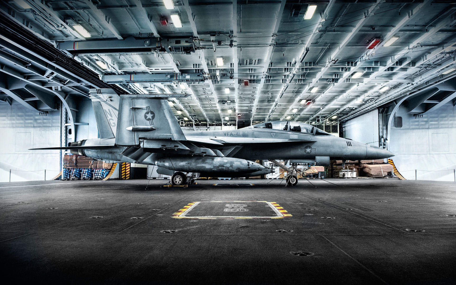 Aircraft Carrier F18 Editorial photography